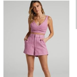 Showpo Melbourne Twill Shorts Set